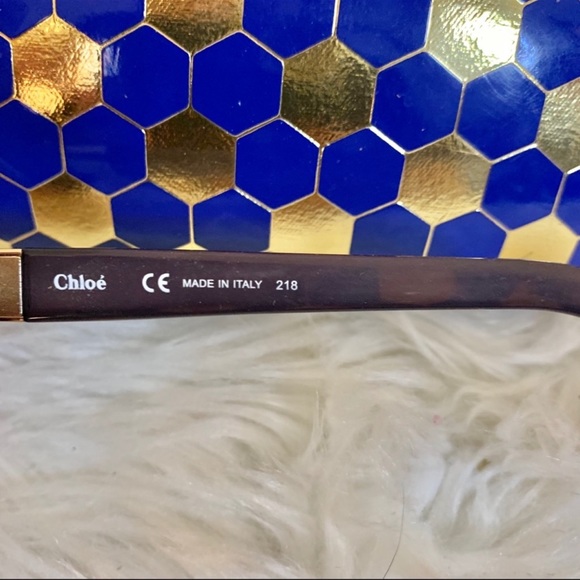 Chloe Sunglasses Blue/Purple Plastic Frames Designer Authentic EUC - Picture 5 of 8